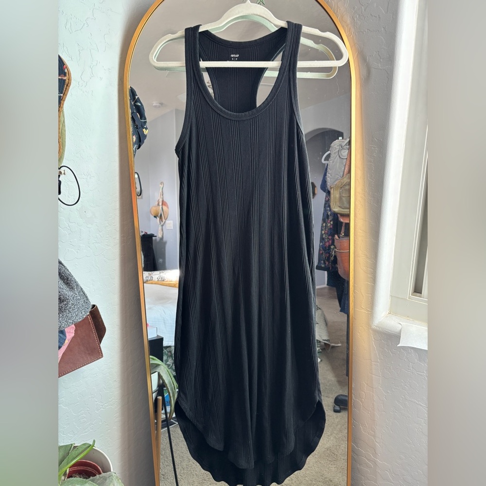 Black Ribbed Dress